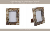Picture Frame - Gray Agate Stone Modern Rectangular, 5x7 in.