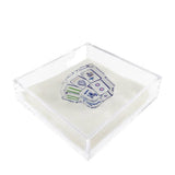 Acrylic Napkin Weight, Preppy Mahjong