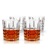 Highland Classic Crystal Lowball Glasses Set of 4