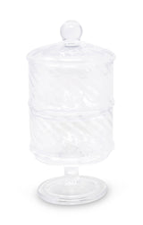 Liscio Ottico - Double Cookie Jar with Spiral Design