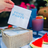 Pool Party Summer Cocktail Paper Napkins