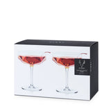 Seneca™ Faceted Crystal Coupes Set of 2