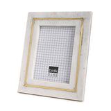 Marble Frame w/ Brass Inlay 4" x 6"