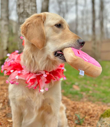 Pink Heart Sugar Cookie Dog Toy