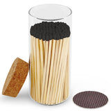 4" Matches in Large Chic Cork Top Jar - Color(s) of Choice