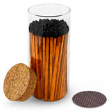 4" Matches in Large Chic Cork Top Jar - Color(s) of Choice