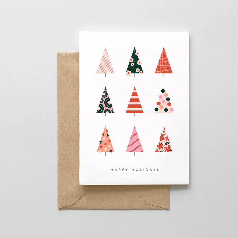 Happy Holidays  - Modern Christmas Tree Design