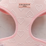 Luxe Adjustable Neck Harness - Baby Pink Heart: M
