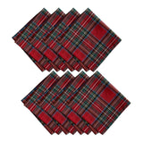 Stowe Tartan Holiday Plaid Cotton Napkins, Set of 8 - 17x17