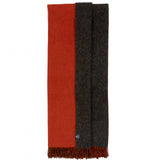 Highland Tweeds Reversible Double Cloth Throw~ Orange/Brown