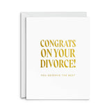 Divorce Congrats Greeting Card: Single Card