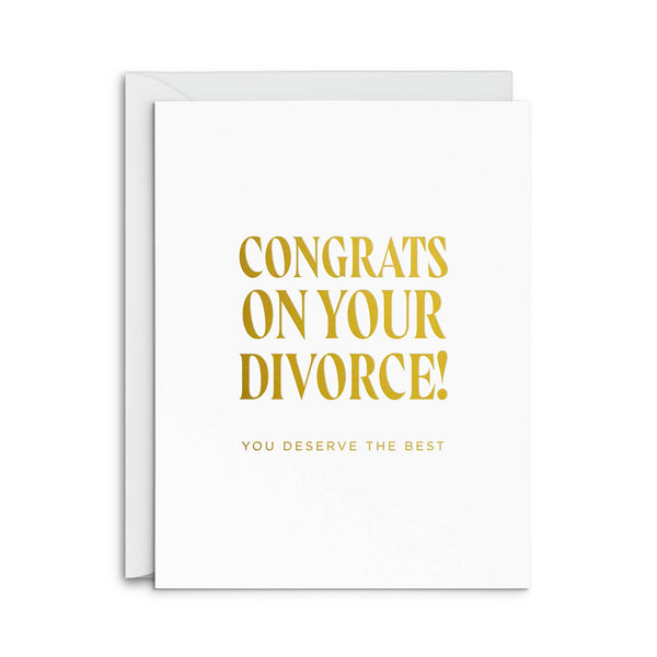 Divorce Congrats Greeting Card: Single Card