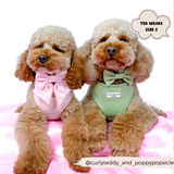 Luxe Adjustable Neck Harness - Baby Pink Heart: L