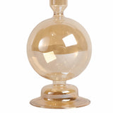 Taper Candle Holder - Gold Luster Glass Bubble, 7 in.