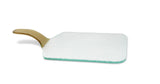 Glass Tray with Gold Handle