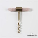 Emporium Home Accessories - Rose Quartz/Satin Brass