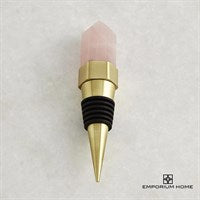 Emporium Home Accessories - Rose Quartz/Satin Brass