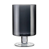Large Lustre Hurricane-Smoke-10"H