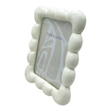 Ivory 5x7 in. Polyresin Puffy Squiggle Photo Frame