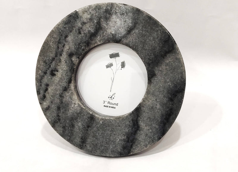 Gray Marble Photo Frame 3x3