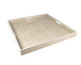 Sycamore with Silver Dollar Trim - Large Square Tray