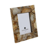 Picture Frame - Brown Stone Agate Accent with Glass, 5x7 in.