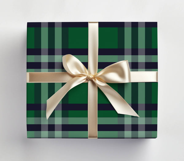 Blue Tartan Gift Wrap