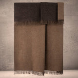 Highland Tweeds Double Cloth Throw (Mocha/Brown)