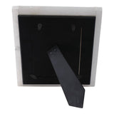 Photo Frame - White Marble Crystal-Clear Cover, 5x7 in.