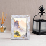 Classic Mother of Pearl Picture Frames - White, 4x6 & 5x7
