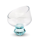 Angular Bowl With Colored Diamond Stem