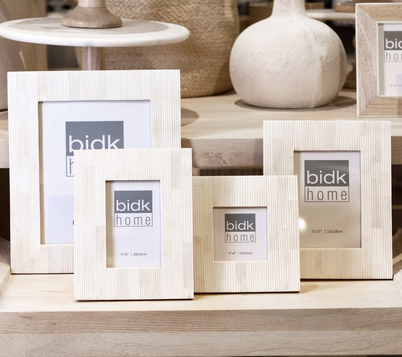 4x6” Carved Bone Picture Frame