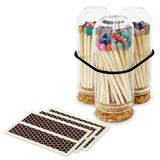 2" Matches + Mini Cloche - Colors of Your Choice + Strikers: Black Tip