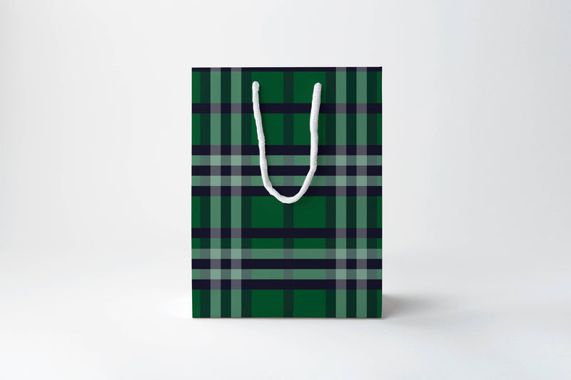 Blue Tartan Gift Bag 