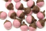 Felt Acorn Autumn Fall Decoration: Beige Stone