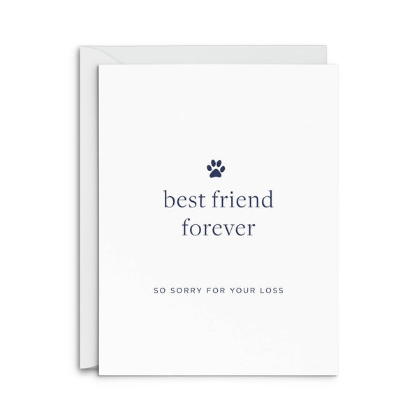 Best Pet Friend Greeting Card: Single Card