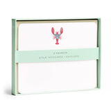 Lobster Flat Notes – Boxed Set of 8 Coastal Notecards