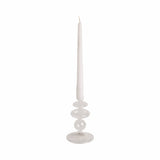 Candle Holder -  Glass Taper Vintage Bubble