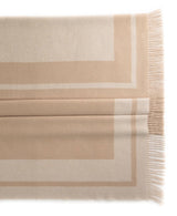 Southampton Home Double-Faced Border Throw 60" X 74" Natural