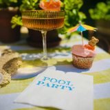 Pool Party Summer Cocktail Paper Napkins