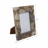Picture Frame - Gray Agate Stone Modern Rectangular, 5x7 in.