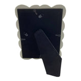 Ivory 5x7 in. Polyresin Puffy Squiggle Photo Frame