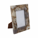 Picture Frame - Gray Agate Stone Modern Rectangular, 5x7 in.