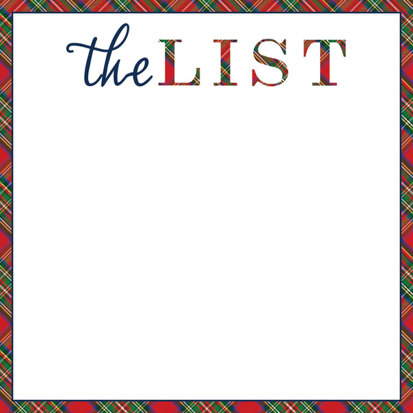 8.5"X8.5" 200 page SLAB Notepad | Tartan List