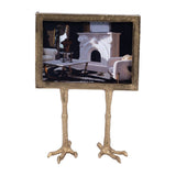 Photo Frame - Gold Aluminum Wood Bird Feet Base, 5x7 in.