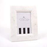 White Marble 4x6 Picture Frame