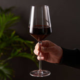 Raye™ Stemmed Angled Crystal Bordeaux Glasses Set of 2