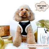 Black Aviator Adjustable Neck Harness: L