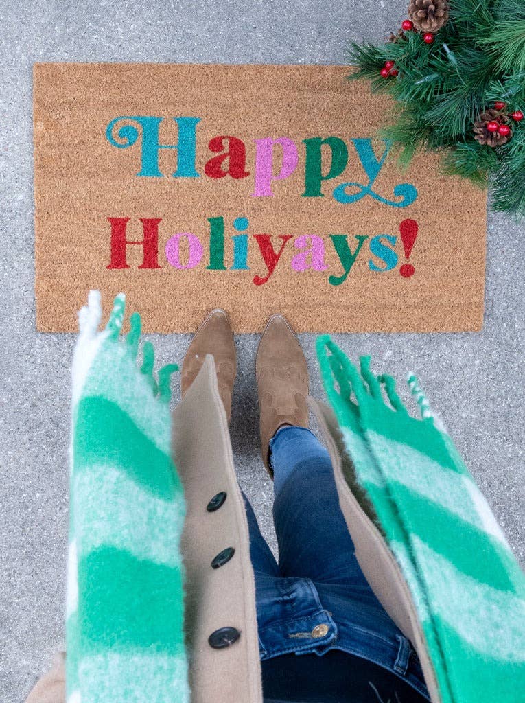 HAPPY HOLIYAYS! DOORMAT