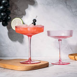 Pink Ripple Cocktail - SET OF 2